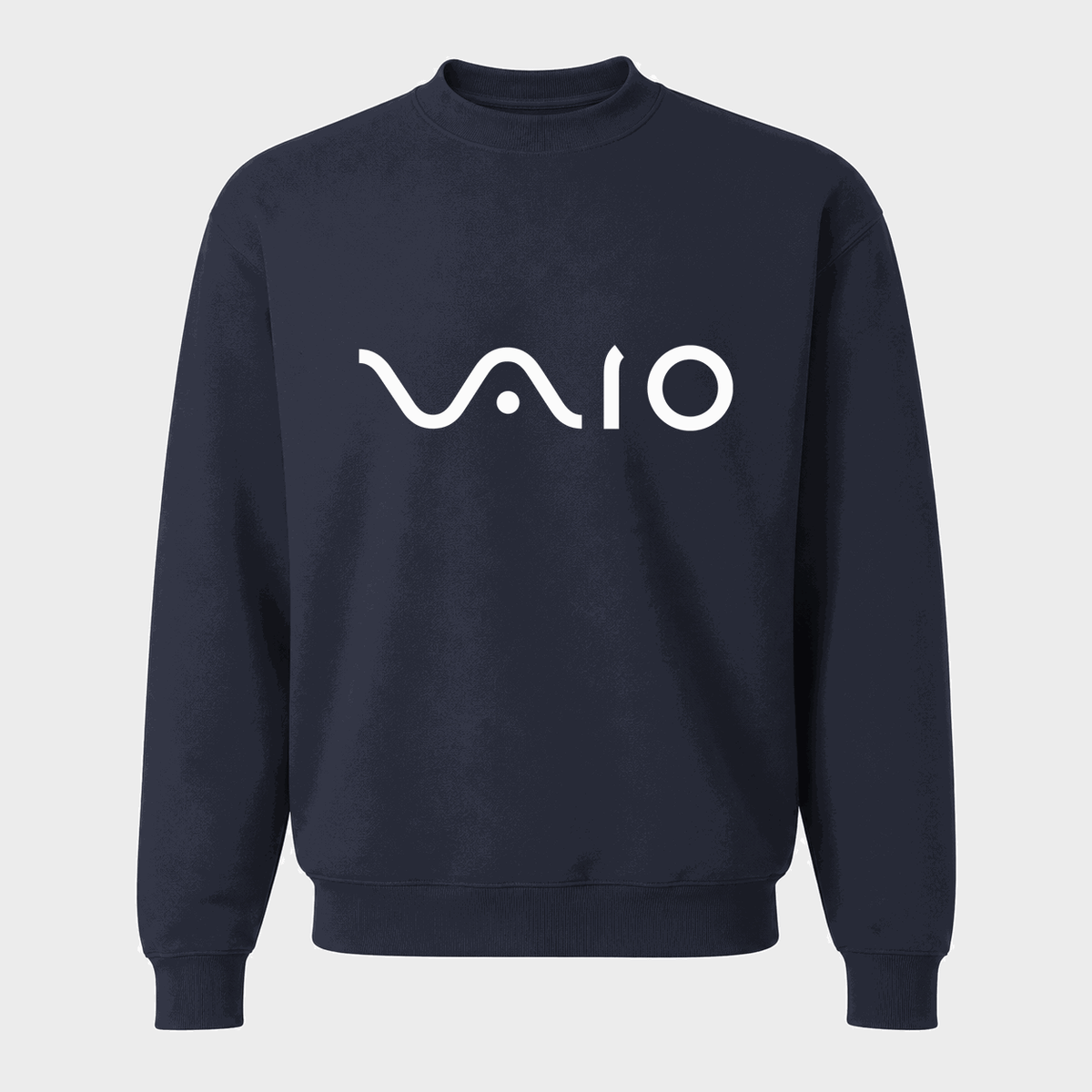 Men's Sony VAIO White Logo Crewneck Sweatshirt - Navy