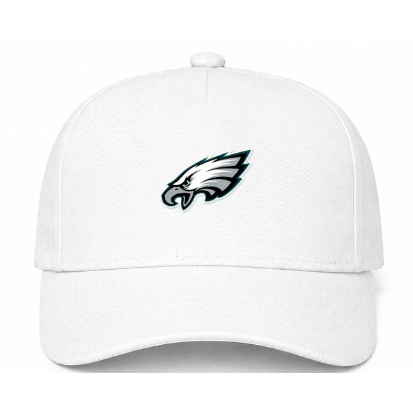 Philadelphia Eagles NFL Logo White Dad Baseball Cap Hat