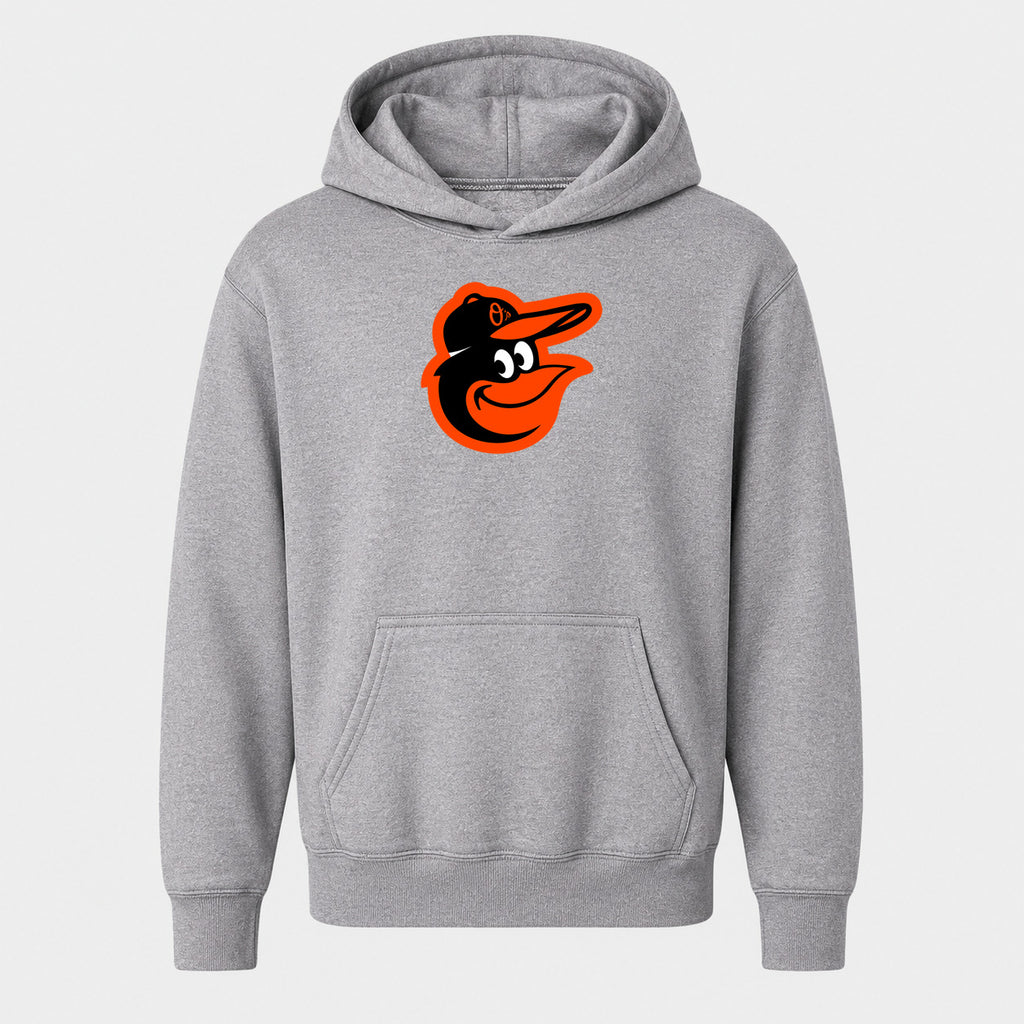 Youth Baltimore Orioles Pullover Hoodie - Gray
