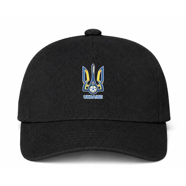 Ukraine National Football Team Black Dad Baseball Cap Hat