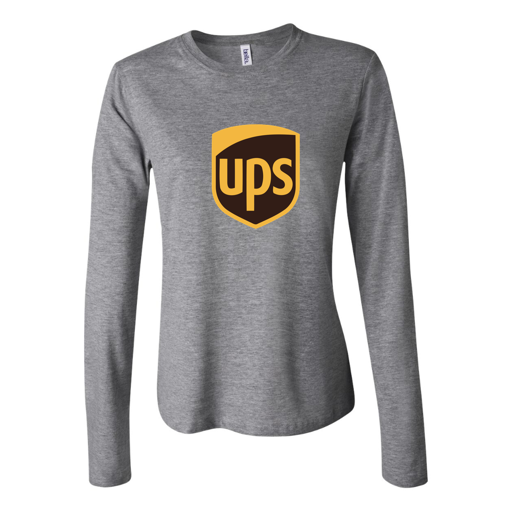 Women's UPS removebg preview Long Sleeve T-Shirt - Gray