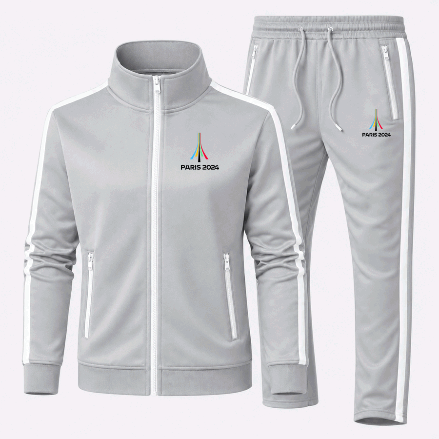 Paris 2024 Olympics black tracksuit in Gray