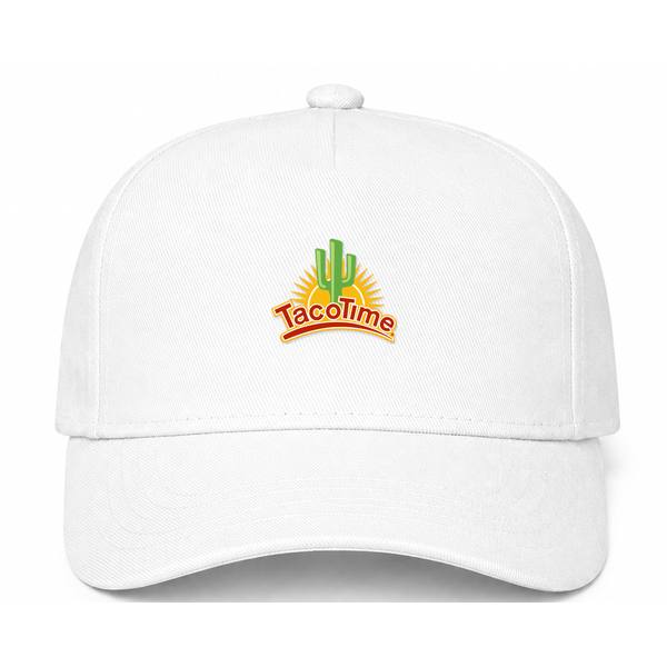Taco Time Logo White Dad Baseball Cap Hat