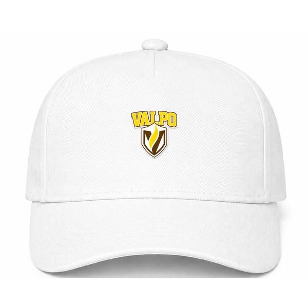 Valparaiso Crusaders Logo White Dad Baseball Cap Hat