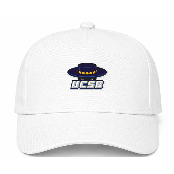UCSB Gauchos Logo White Dad Baseball Cap Hat