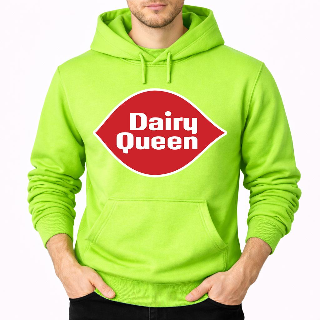 Men's Dairy Queen Pullover Hoodie - Lime green