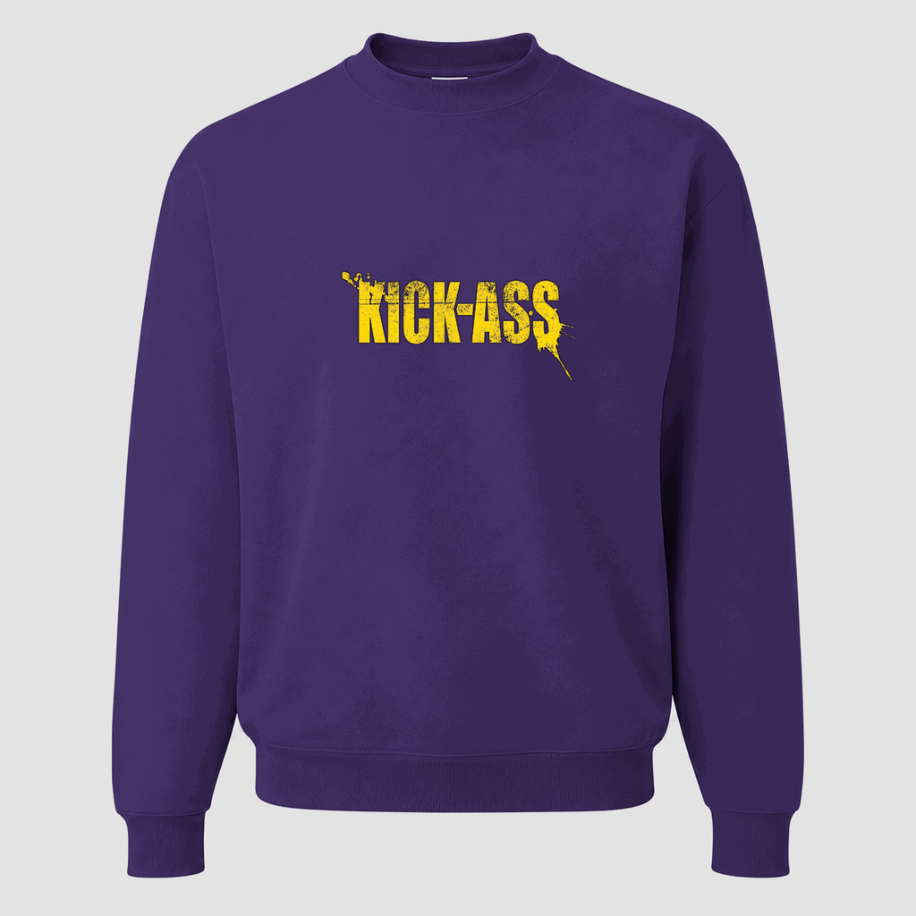 Men's Kick-Ass Crewneck Sweatshirt - Purple