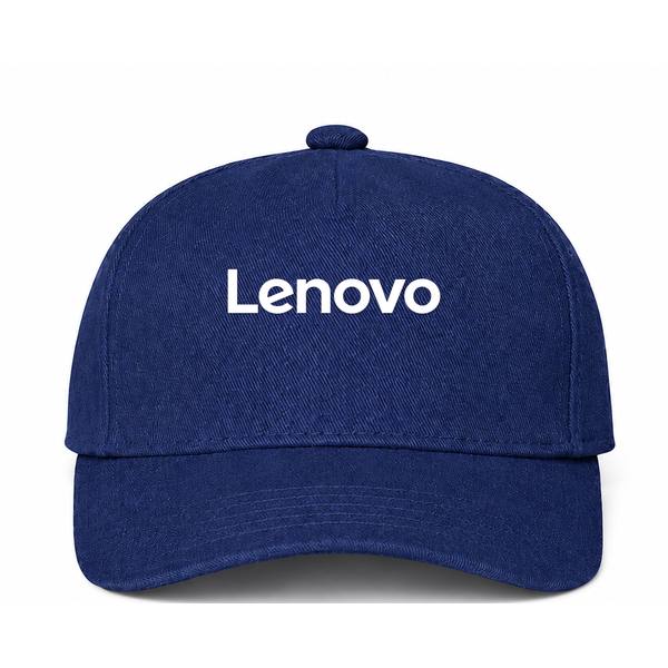 Lenovo White Logo Navy Dad Baseball Cap Hat
