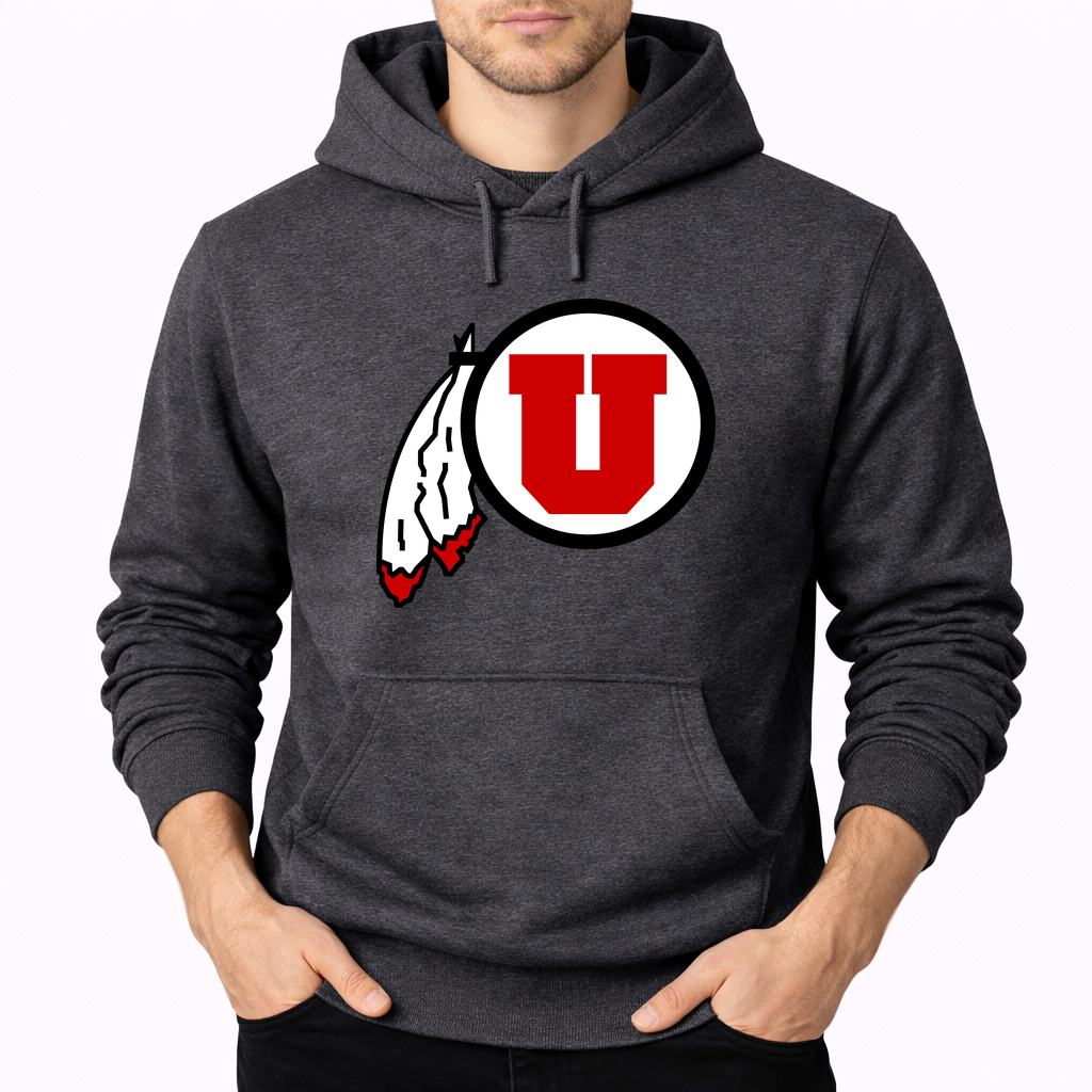 Men's Utah Utes Pullover Hoodie - Charcoal