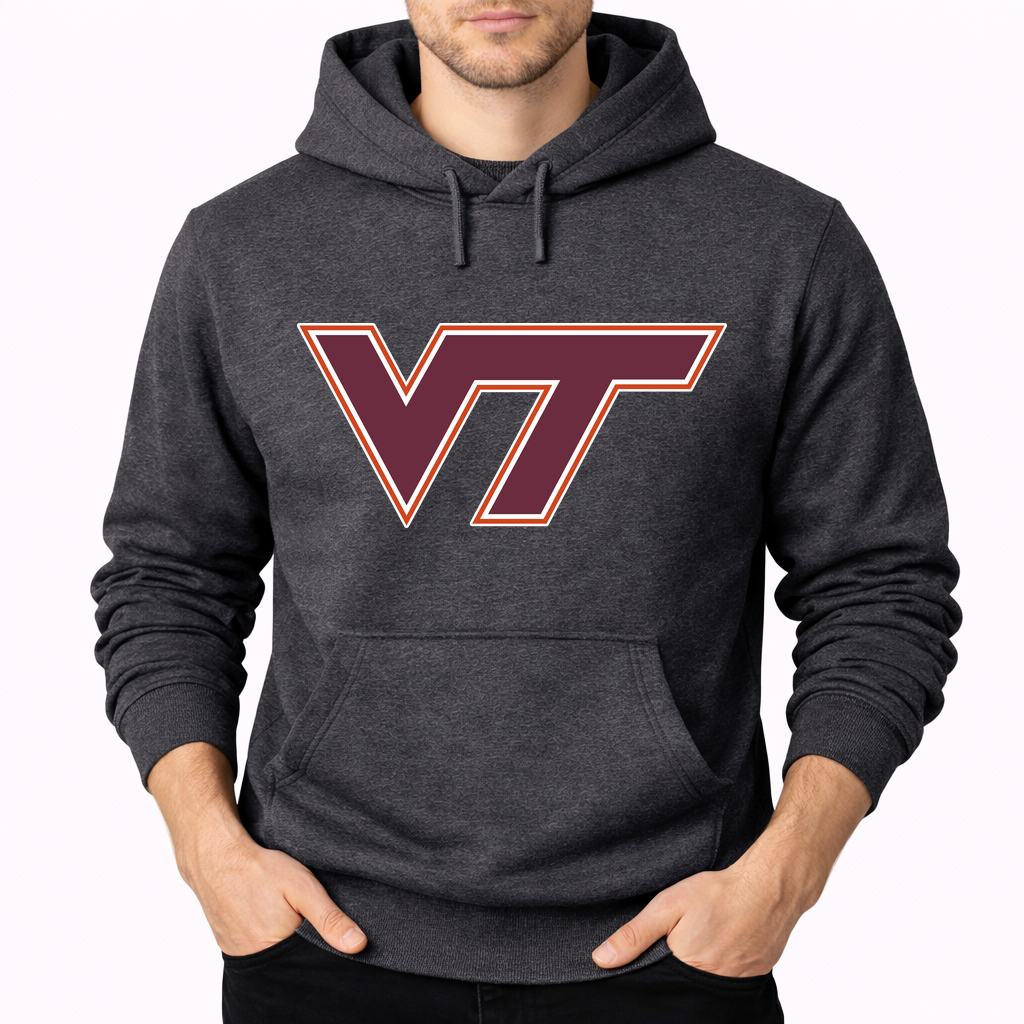 Men's Virginia Tech Hokies Pullover Hoodie - Charcoal