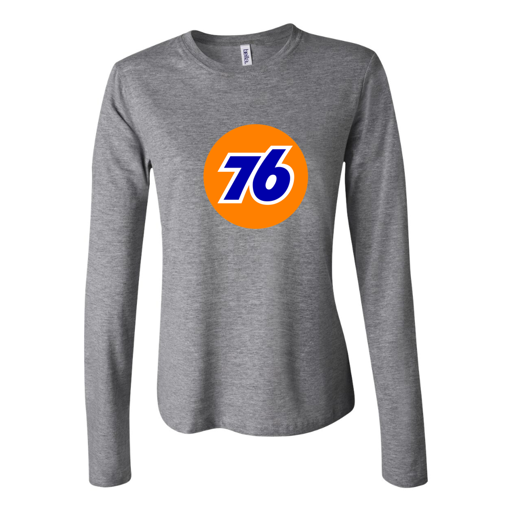 Women's 76 Logo 1536x864 Long Sleeve T-Shirt - Gray