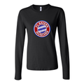 Women's FC Bayern Munich Soccer Embroidery Long Sleeve T-Shirt - Black