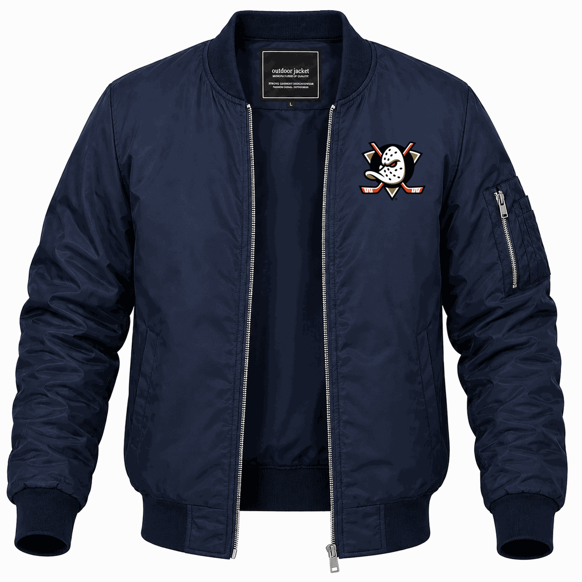 Men's Anaheim Ducks Lightweight Bomber Jacket - Navy