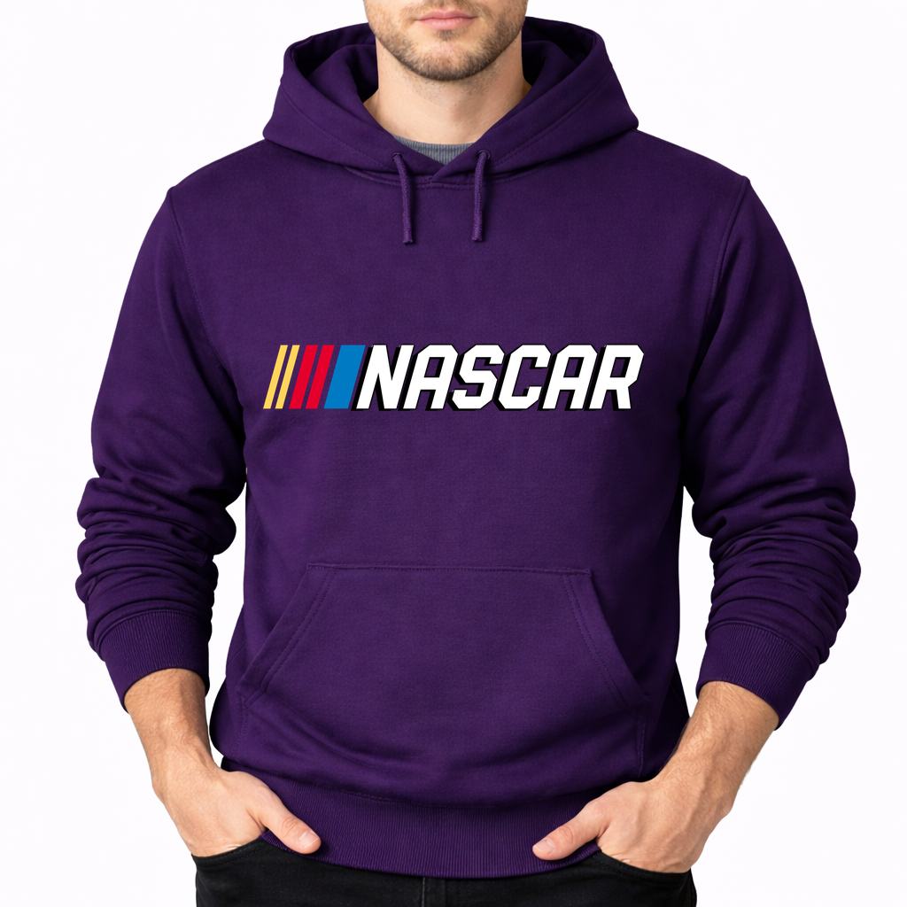 Men's nascar Pullover Hoodie - Purple