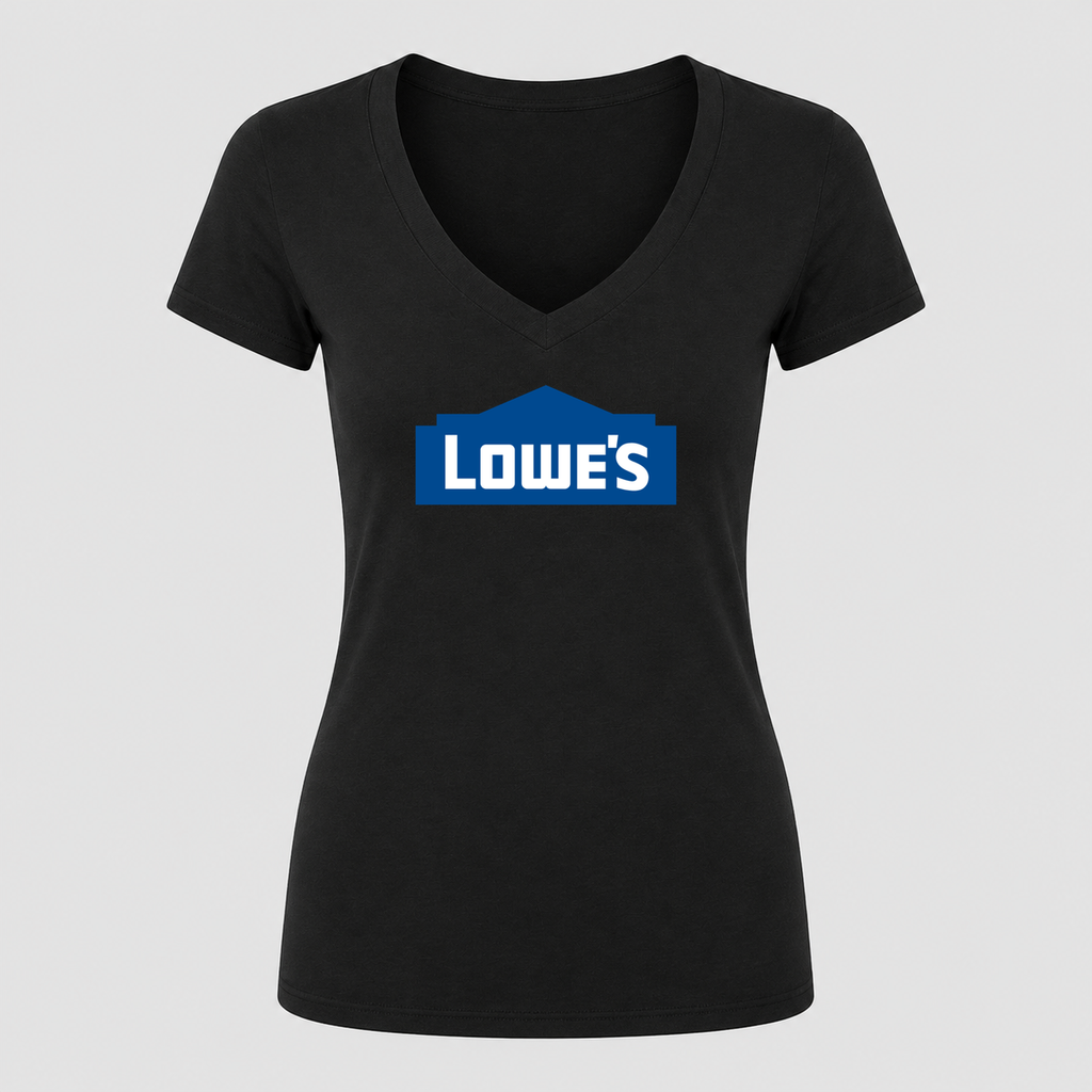 Women's Lowe’s V Neck T-Shirt in black