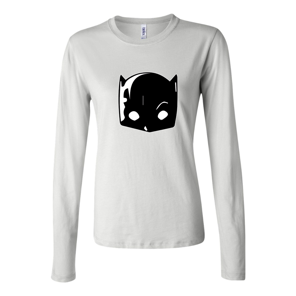Women's Hellcat logo PNG4 Long Sleeve T-Shirt - White