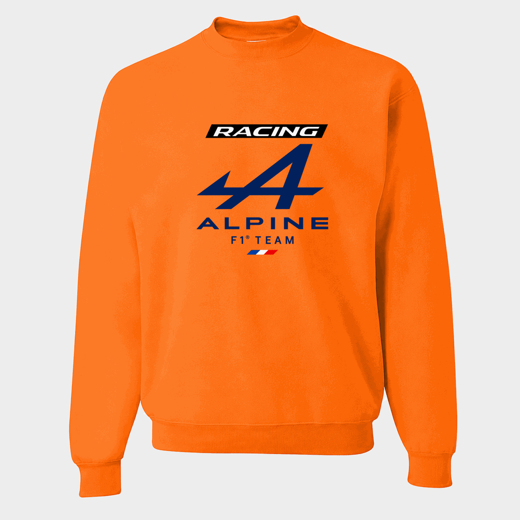 Men's Alpine F1 Team Crewneck Sweatshirt - Orange