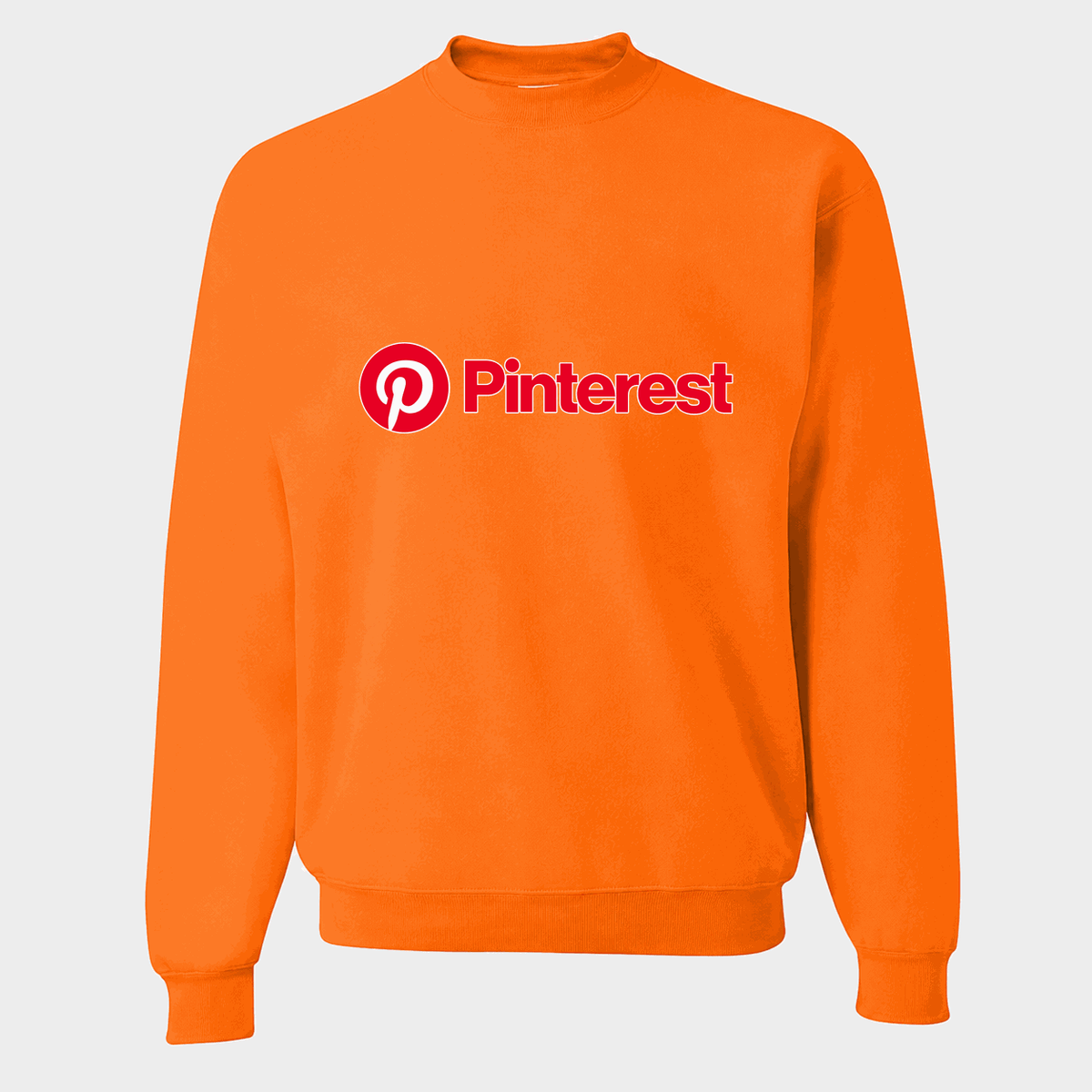 Men's Pinterest Crewneck Sweatshirt - Orange