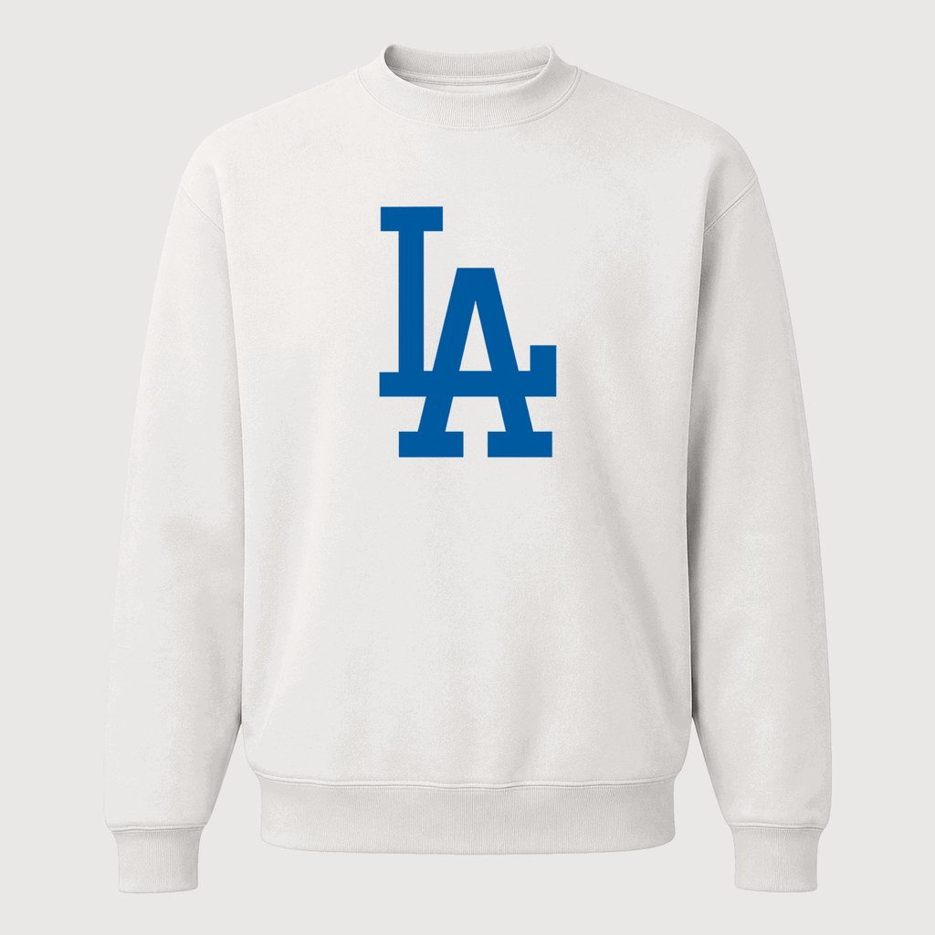Men's Los Angeles Dodgers Crewneck Sweatshirt - White