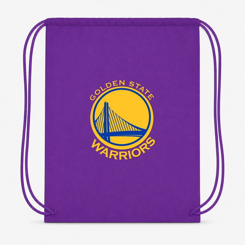 Golden States Warrior Yellow Drawstring Bag - Purple