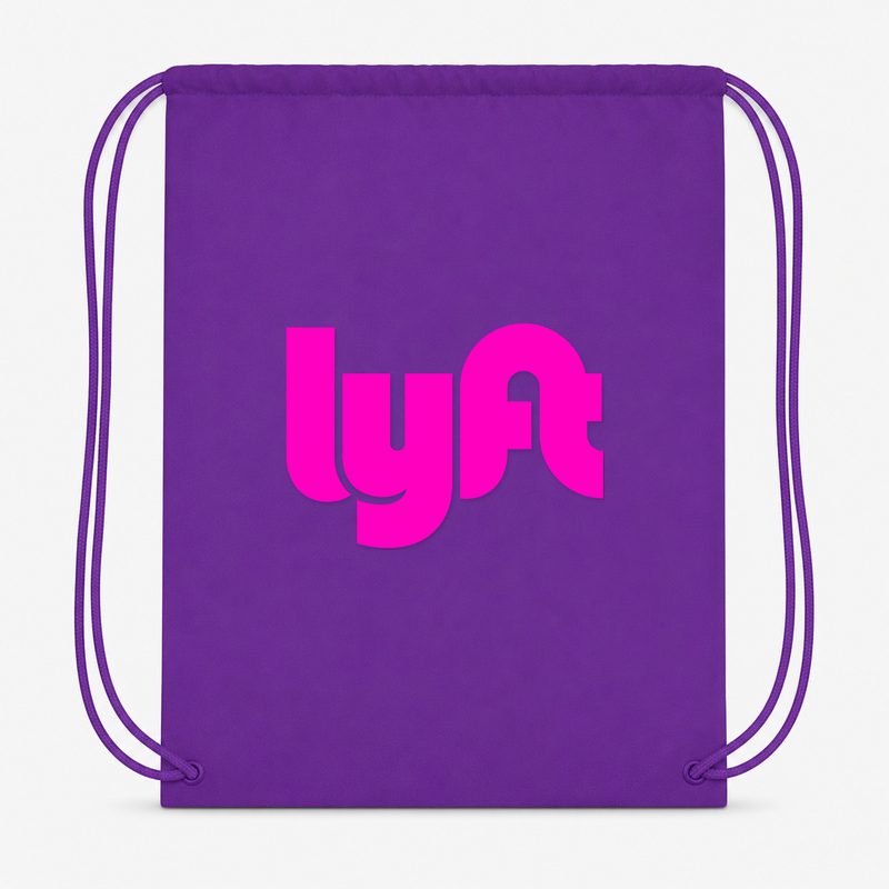 Lyft Pink Drawstring Bag - Purple