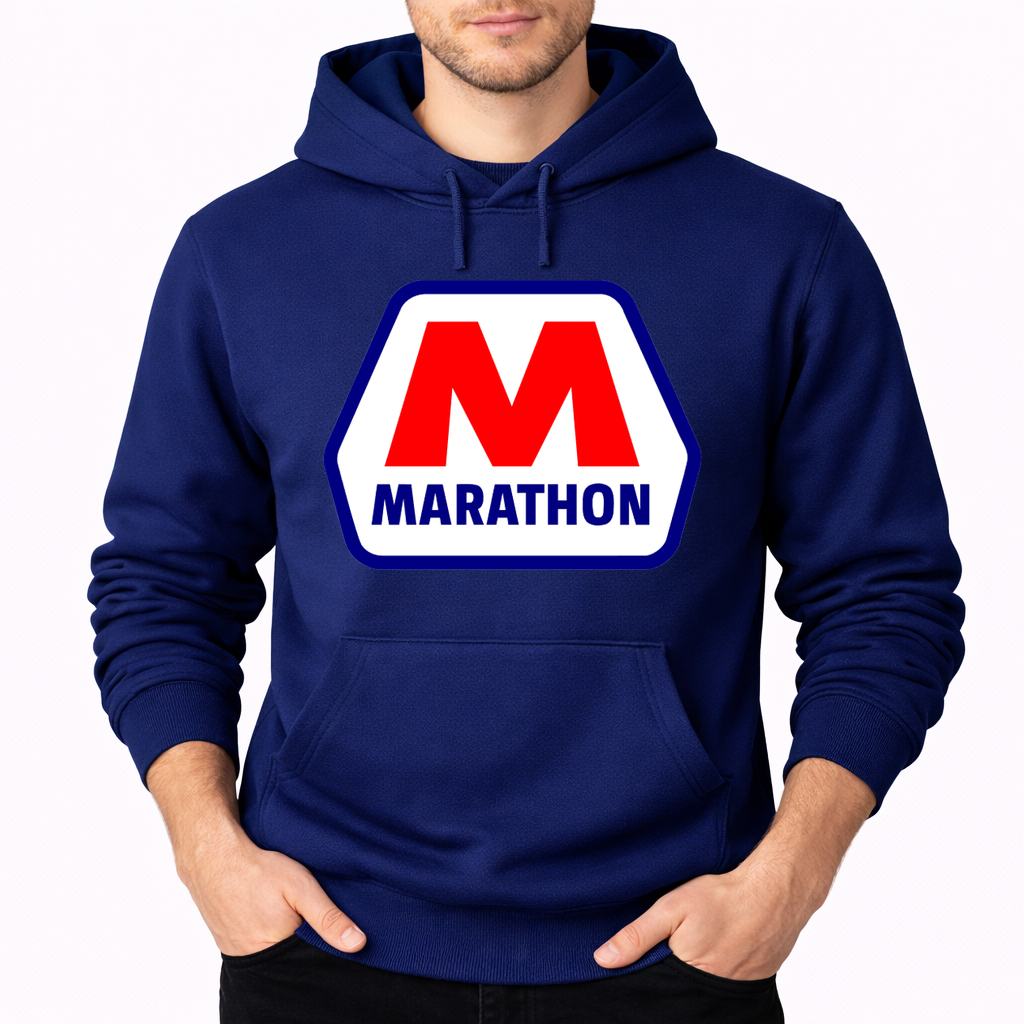 Men's Marathon Pullover Hoodie - Navy