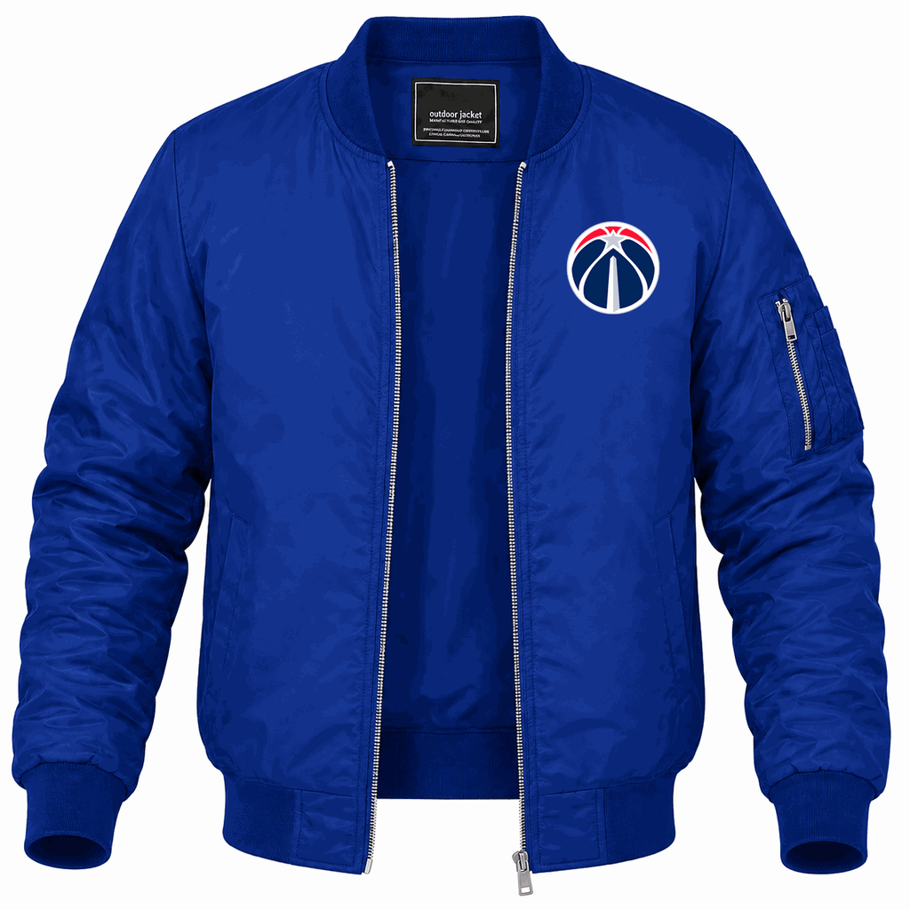 Men's Washington Wizards Lightweight Bomber Jacket - Blue