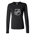 Women's NHL Shield Long Sleeve T-Shirt - Black