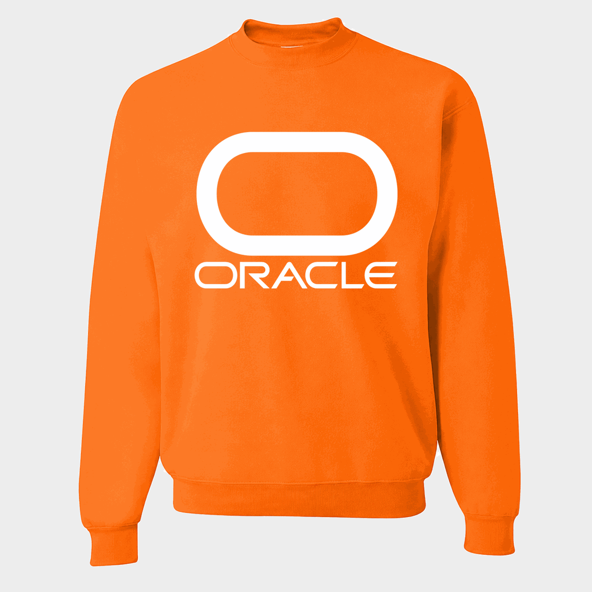 Men's Oracle White Logo Crewneck Sweatshirt - Orange