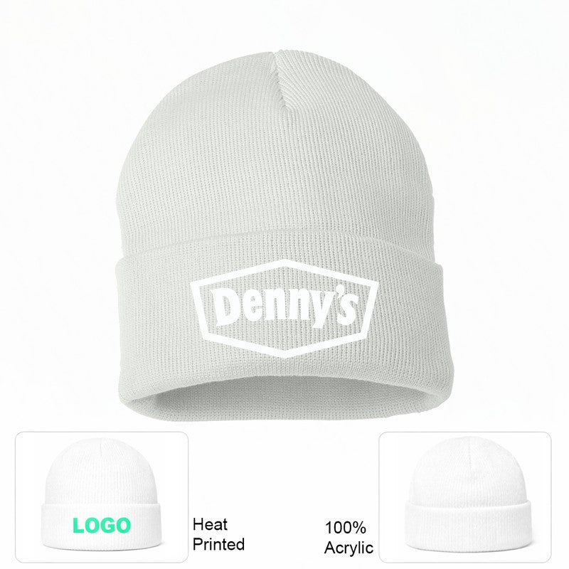 Denny's White Beanie Hat