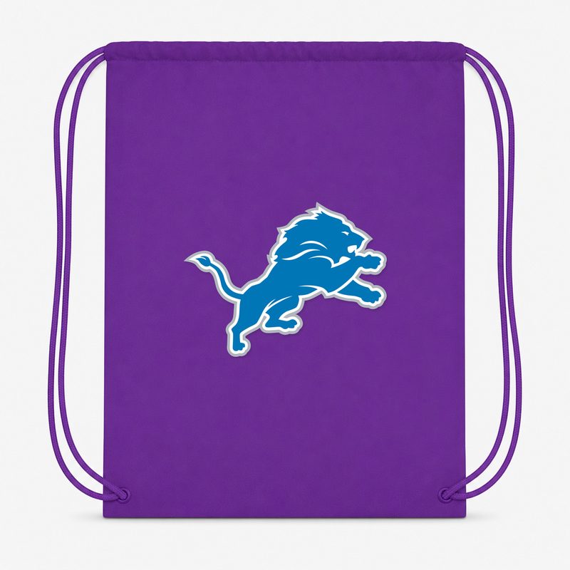 Detroit Lions Drawstring Bag - Purple