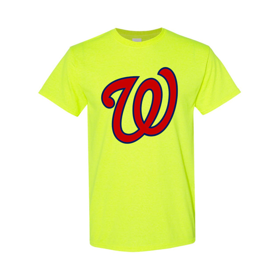Men's Washington Nationals Cotton T-Shirt - Safety Green