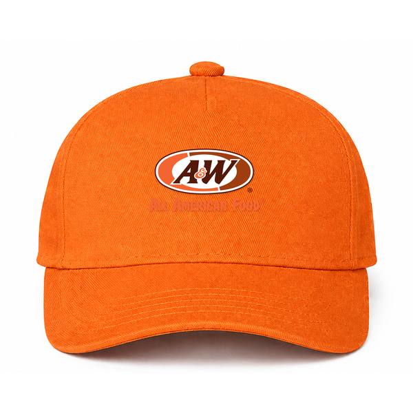 A&W Logo Orange Dad Baseball Cap Hat