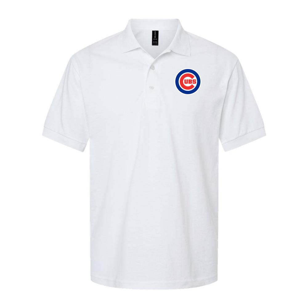 Men's Chicago Cubs Dry Blend Polo - White
