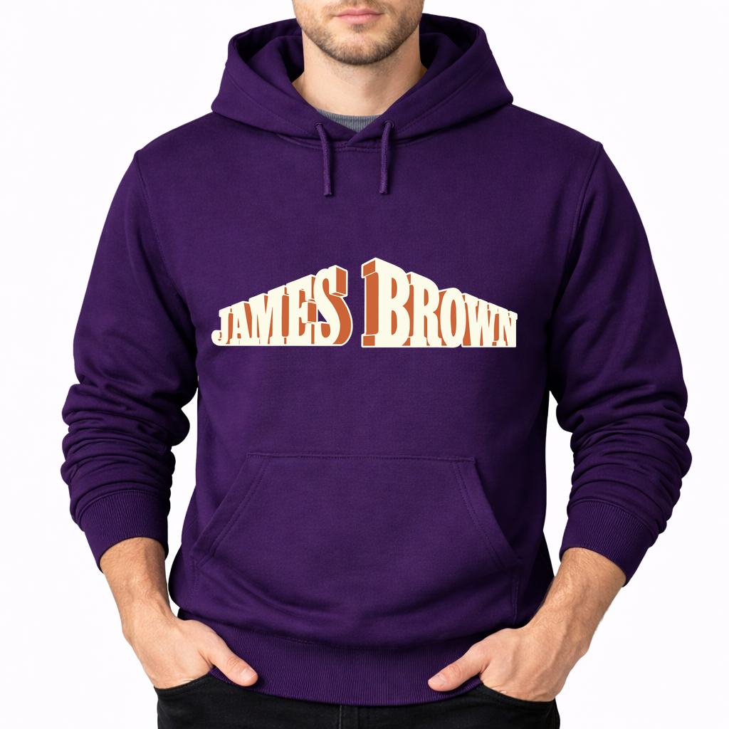 Men's James Brown Pullover Hoodie - Purple