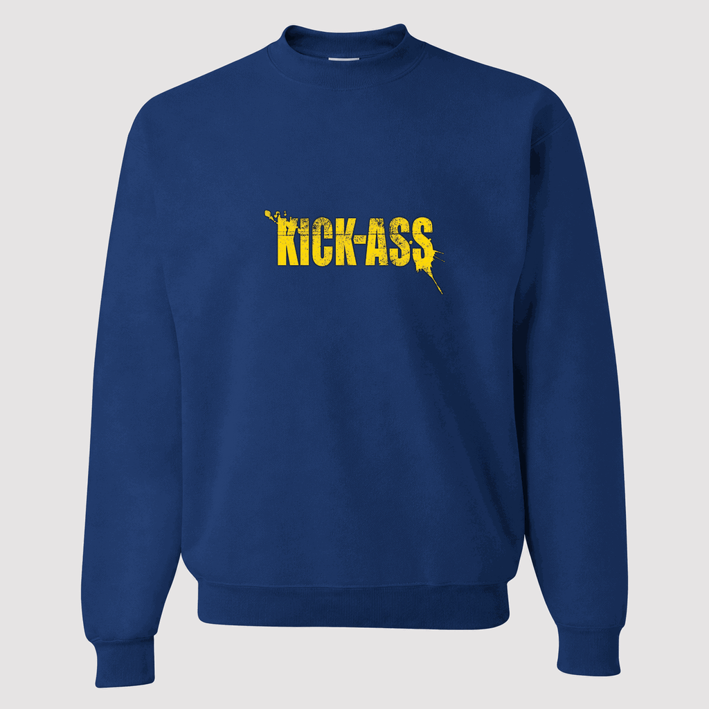 Men's Kick-Ass Crewneck Sweatshirt - Blue