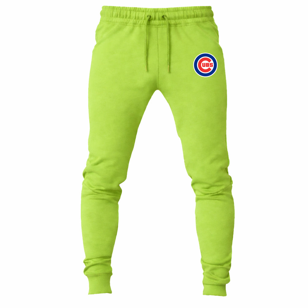 Chicago Cubs joggers sweatpants - Lime Green