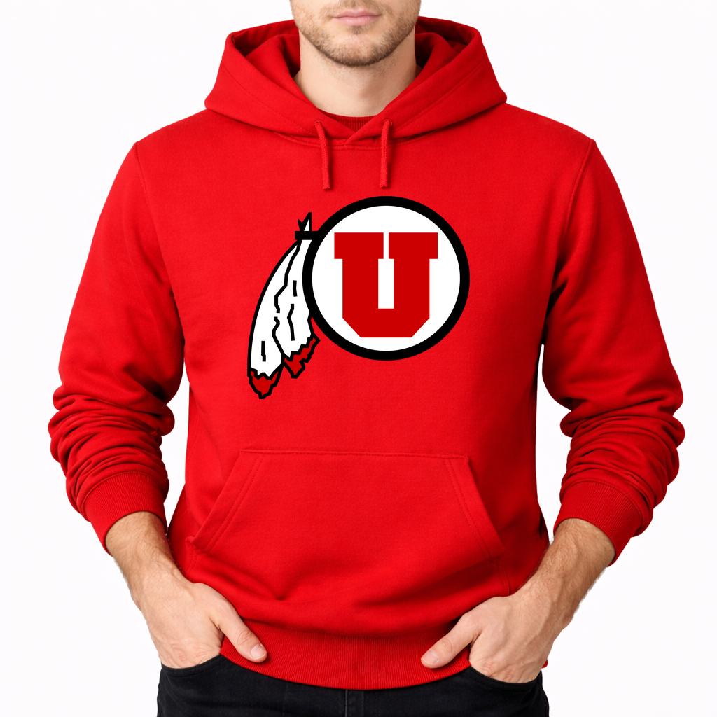 Men's Utah Utes Pullover Hoodie - Red