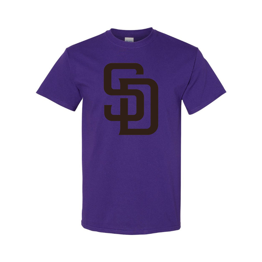 Men's San Diego Padres Cotton T-Shirt - Purple