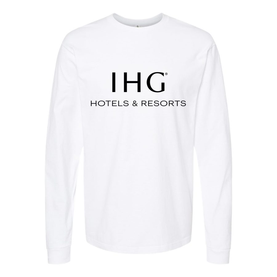 Men's IHG-Logo-1536x966 Long sleeves Cotton Blend T-Shirt - White