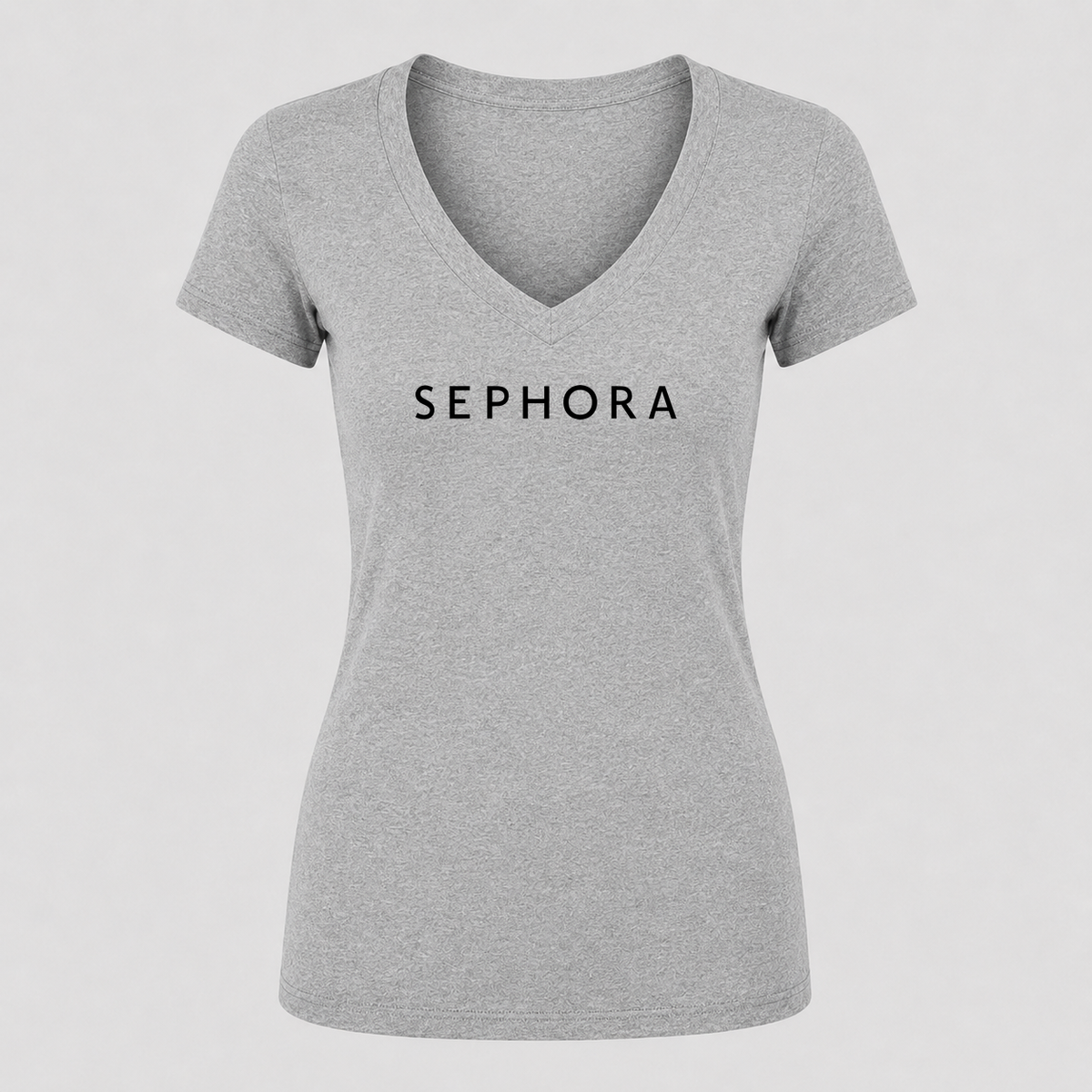 Women's Sephora V Neck T-Shirt in gray