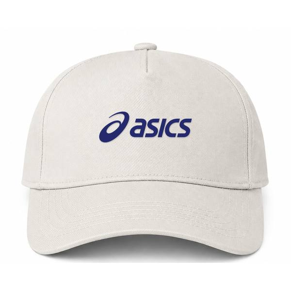 ASICS Logo Beige Dad Baseball Cap Hat
