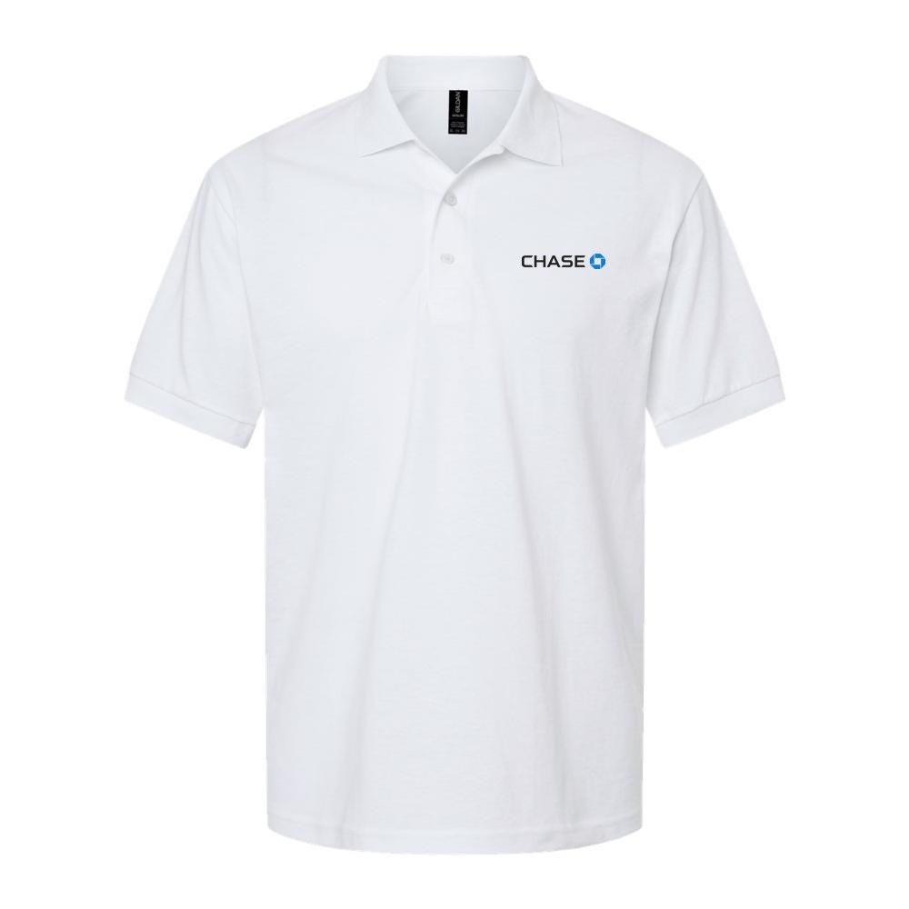 Men's Chase Black Dry Blend Polo - White