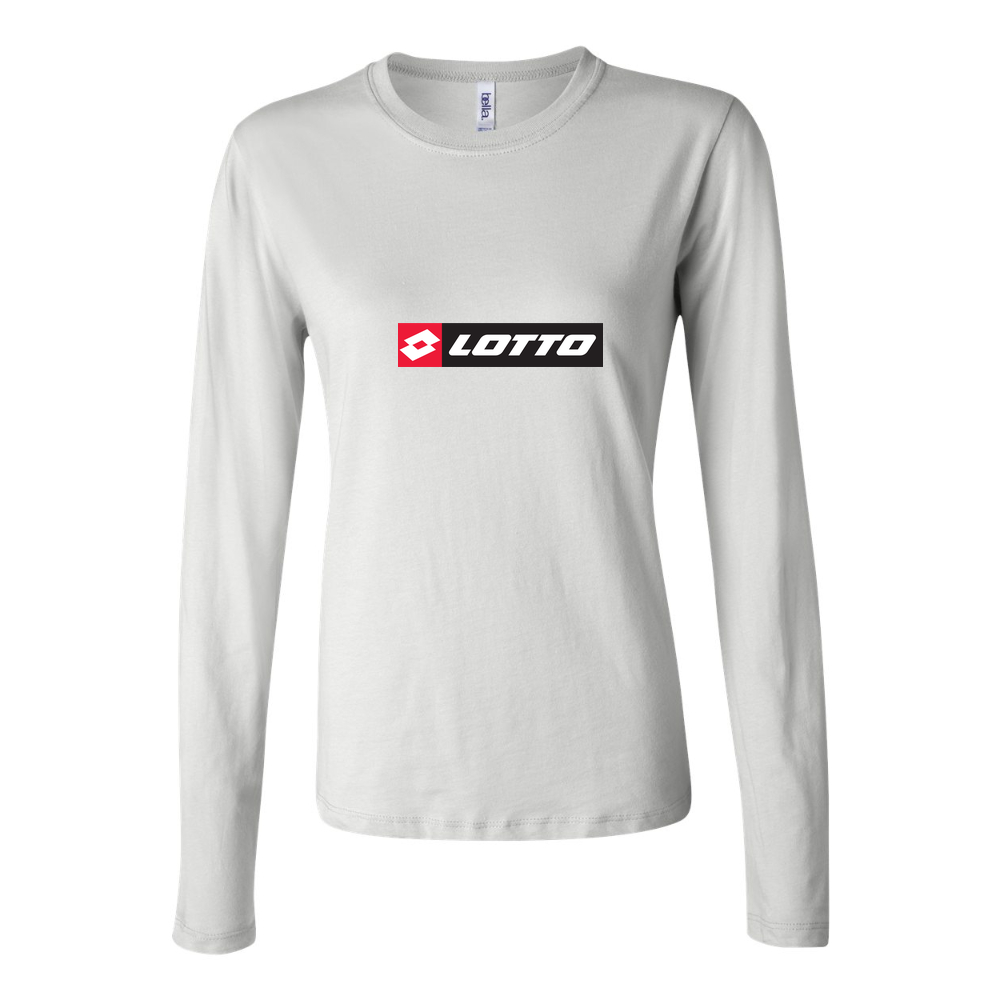 Women's Lotto Logo 1536x810 Long Sleeve T-Shirt - White