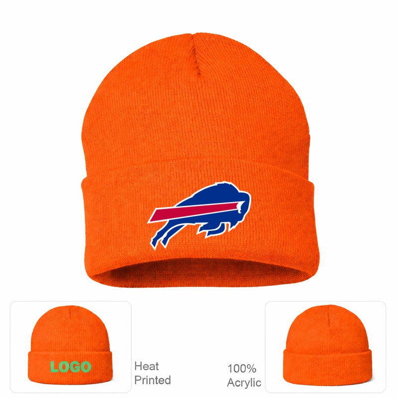 Buffalo Bills Orange Beanie Hat