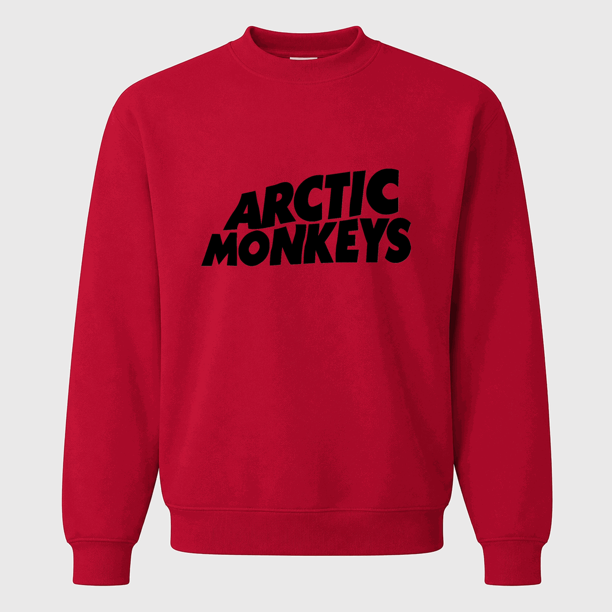 Men's Arctic Monkeys Crewneck Sweatshirt - Red
