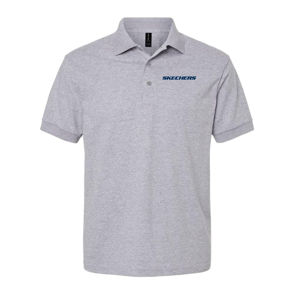 Men's Skechers Dry Blend Polo - Gray