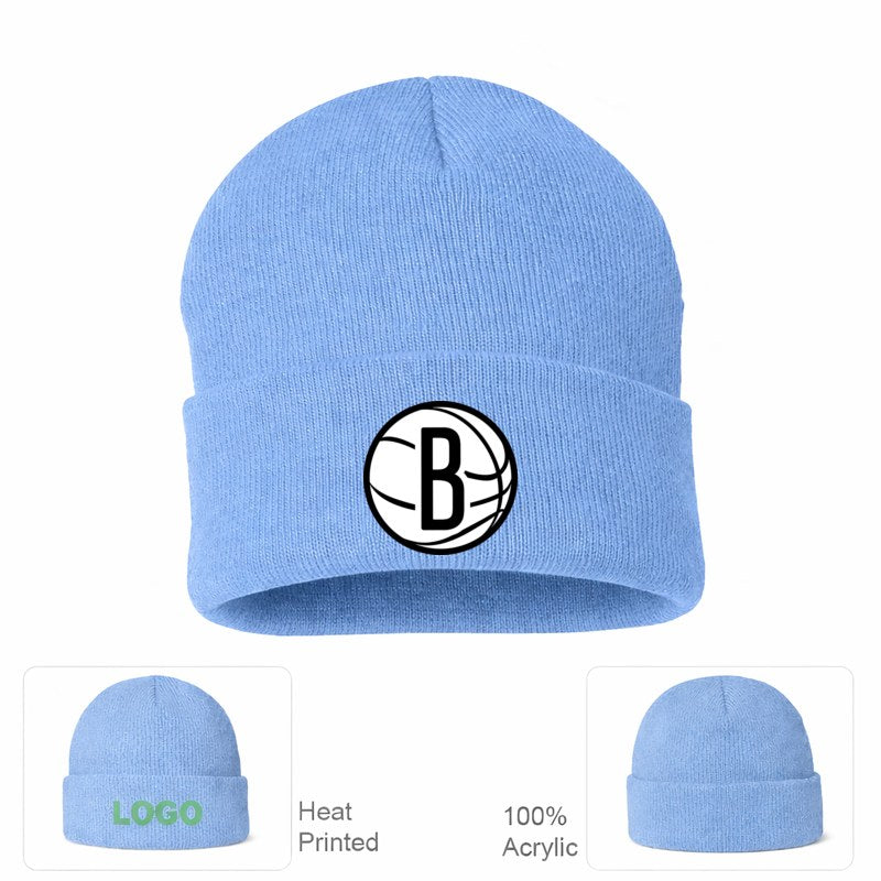 Brooklyn Nets Sky Blue Beanie Hat