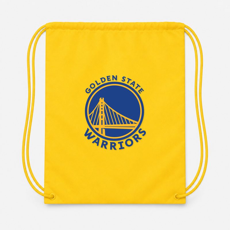 Golden State Warriors Blue Drawstring Bag - Yellow