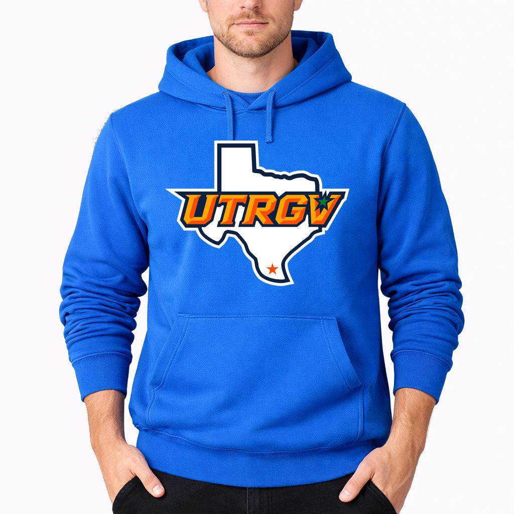 Men's UTRGV Vaqueros Pullover Hoodie - Azure